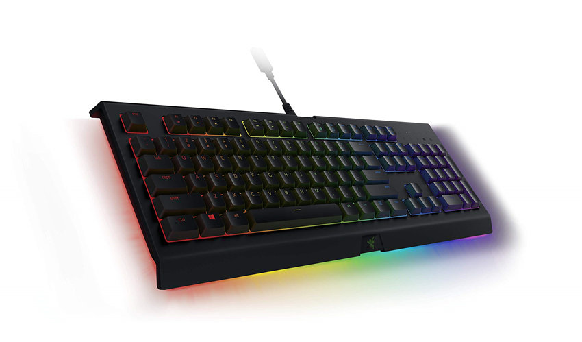 Razer Cynosa Chroma Pro Gaming Keyboard: Customizable Chroma RGB Lighting w/ Underglow - Individually Backlit Keys - Spill-Resistant Design - Programmable Macro Functionality